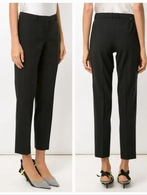 Boss Hugo Boss Tiluna Black Stretch Wool Slim Fit Pants size 12